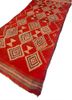nayaab pink and purple wool flat weaves Rug - FoldShot nayaab pink and purple wool flat weaves Rug - FoldShot