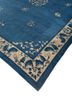 aalam blue wool hand knotted Rug - FoldShot aalam blue wool hand knotted Rug - FoldShot