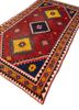 nuray red and orange wool hand knotted Rug - FoldShot nuray red and orange wool hand knotted Rug - FoldShot
