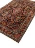 aalam grey and black wool hand knotted Rug - FoldShot