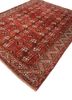 kiaan red and orange wool hand knotted Rug - FoldShot kiaan red and orange wool hand knotted Rug - FoldShot