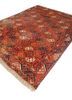 kiaan red and orange wool hand knotted Rug - FoldShot