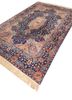aalam blue wool hand knotted Rug - FoldShot aalam blue wool hand knotted Rug - FoldShot