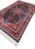 aalam blue wool hand knotted Rug - FoldShot aalam blue wool hand knotted Rug - FoldShot
