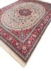aalam red and orange wool hand knotted Rug - FoldShot