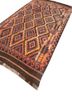 nayaab beige and brown wool flat weaves Rug - FoldShot