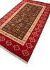 nayaab beige and brown wool flat weaves Rug - FoldShot