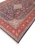 aalam blue wool hand knotted Rug - FoldShot
