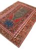 nayaab red and orange wool flat weaves Rug - FoldShot