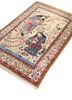 aalam red and orange wool hand knotted Rug - FoldShot