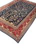 aalam blue wool hand knotted Rug - FoldShot aalam blue wool hand knotted Rug - FoldShot