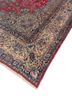 aalam red and orange wool hand knotted Rug - FoldShot aalam red and orange wool hand knotted Rug - FoldShot
