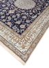 aalam blue wool hand knotted Rug - FoldShot