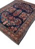 aalam blue wool hand knotted Rug - FoldShot aalam blue wool hand knotted Rug - FoldShot