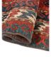 aalam red and orange wool flat weaves Rug - FoldShot