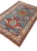 kiaan blue wool hand knotted Rug - FoldShot