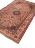 aalam red and orange wool hand knotted Rug - FoldShot aalam red and orange wool hand knotted Rug - FoldShot