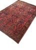 aalam red and orange wool hand knotted Rug - FoldShot aalam red and orange wool hand knotted Rug - FoldShot