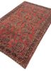 aalam red and orange wool hand knotted Rug - FoldShot aalam red and orange wool hand knotted Rug - FoldShot