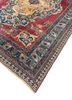 aalam red and orange wool hand knotted Rug - FoldShot aalam red and orange wool hand knotted Rug - FoldShot