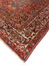 aalam red and orange wool hand knotted Rug - FoldShot aalam red and orange wool hand knotted Rug - FoldShot