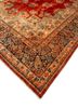 aalam red and orange wool hand knotted Rug - FoldShot aalam red and orange wool hand knotted Rug - FoldShot