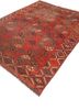 kiaan red and orange wool hand knotted Rug - FoldShot
