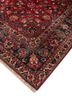 aalam red and orange wool hand knotted Rug - FoldShot aalam red and orange wool hand knotted Rug - FoldShot