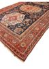 aalam blue wool hand knotted Rug - FoldShot aalam blue wool hand knotted Rug - FoldShot