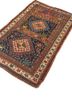 kiaan blue wool hand knotted Rug - FoldShot