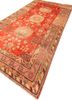 aalam red and orange wool hand knotted Rug - FoldShot aalam red and orange wool hand knotted Rug - FoldShot