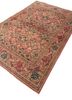 aalam red and orange wool hand knotted Rug - FoldShot aalam red and orange wool hand knotted Rug - FoldShot