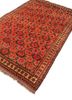 kiaan red and orange wool hand knotted Rug - FoldShot kiaan red and orange wool hand knotted Rug - FoldShot