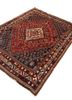 aalam red and orange wool hand knotted Rug - FoldShot aalam red and orange wool hand knotted Rug - FoldShot