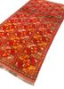 nuray red and orange wool hand knotted Rug - FoldShot nuray red and orange wool hand knotted Rug - FoldShot
