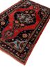 aalam red and orange wool hand knotted Rug - FoldShot