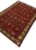 aalam red and orange wool hand knotted Rug - FoldShot aalam red and orange wool hand knotted Rug - FoldShot