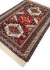 aalam blue wool hand knotted Rug - FoldShot aalam blue wool hand knotted Rug - FoldShot