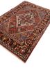 aalam red and orange wool hand knotted Rug - FoldShot aalam red and orange wool hand knotted Rug - FoldShot