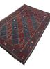 aalam blue wool hand knotted Rug - FoldShot aalam blue wool hand knotted Rug - FoldShot