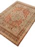 aalam red and orange wool hand knotted Rug - FoldShot aalam red and orange wool hand knotted Rug - FoldShot