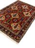 aalam red and orange wool hand knotted Rug - FoldShot aalam red and orange wool hand knotted Rug - FoldShot
