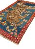 aalam blue wool hand knotted Rug - FoldShot aalam blue wool hand knotted Rug - FoldShot
