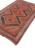kiaan red and orange wool hand knotted Rug - FoldShot kiaan red and orange wool hand knotted Rug - FoldShot