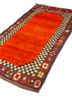 nuray red and orange wool hand knotted Rug - FoldShot