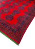 aalam red and orange wool hand knotted Rug - FoldShot aalam red and orange wool hand knotted Rug - FoldShot