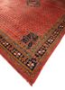 aalam red and orange wool hand knotted Rug - FoldShot