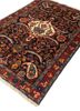 aalam blue wool hand knotted Rug - FoldShot aalam blue wool hand knotted Rug - FoldShot