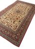 aalam ivory wool hand knotted Rug - FoldShot aalam ivory wool hand knotted Rug - FoldShot