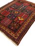 aalam blue wool hand knotted Rug - FoldShot aalam blue wool hand knotted Rug - FoldShot